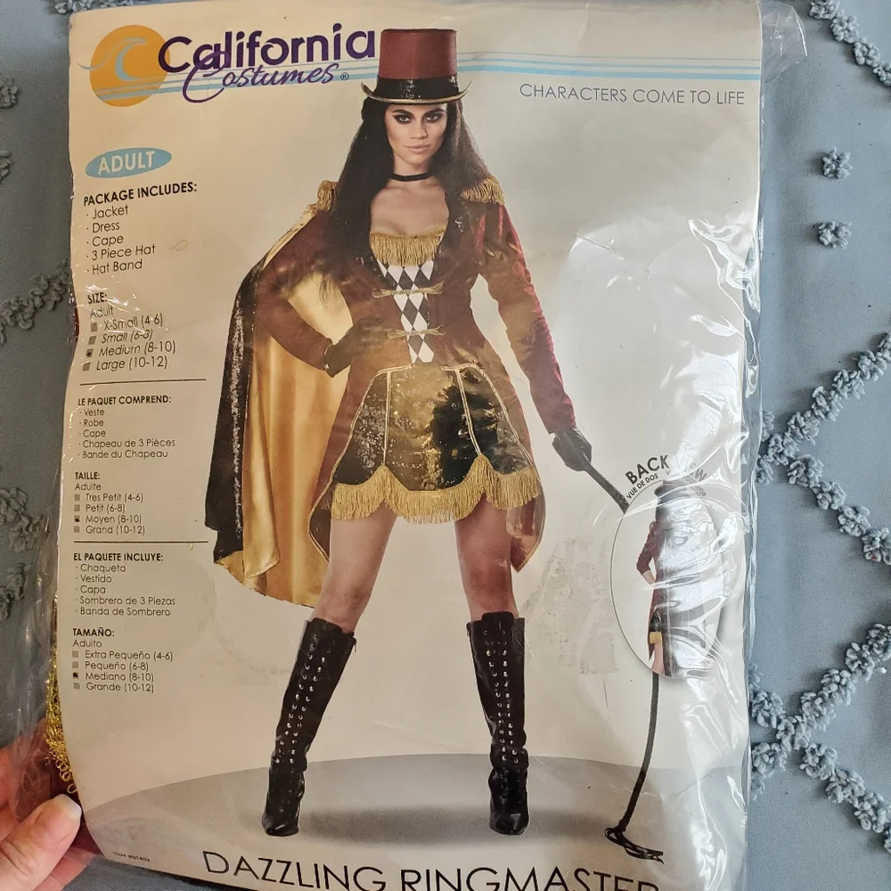 Dazzling Ringmaster The Greatest Showman Adult Halloween Costume M - Picture 10 of 10